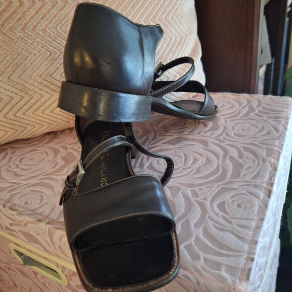 Prada Ebano Vit.Opaco 1101 sandel size 38 - Picture 4 of 4